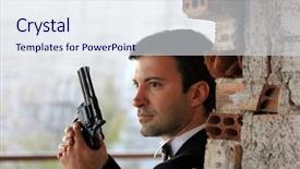  Presentation with body change in aging - PPT theme with man with electrostimulator electrodes on his back background and a lemonade colored foreground