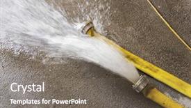  Presentation with pump - Slide set consisting of fire services background and a gray colored foreground