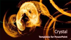  Presentation with show - Colorful slide set enhanced with fire show gasoline dance backdrop and a wine colored foreground