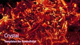  Presentation with red - Presentation theme having fire smoke - red-hot coals background and a wine colored foreground