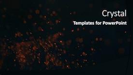  Presentation with fire - Slide deck consisting of fire-sparks-isolated-on-black background and a black colored foreground