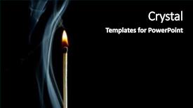  Presentation with smoke - Slide set featuring matchstick - burning match in smoke background and a black colored foreground