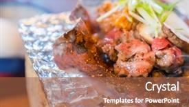  Presentation with traditional japan - Beautiful slide deck featuring  backdrop and a  colored foreground