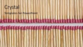  Presentation with photo album cover - Colorful PPT layouts enhanced with fire starter - photo of aligned matches backdrop and a  colored foreground