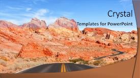  Presentation with nevada - Colorful theme enhanced with fire state park nevada united backdrop and a light blue colored foreground