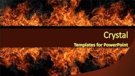  Presentation with stripe - Audience pleasing presentation consisting of fire stripe backdrop and a tawny brown colored foreground