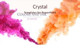  Presentation with ink - Colorful slide set enhanced with fire templates - acrylic colors and ink backdrop and a  colored foreground