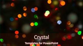  Presentation with christmas lights - Beautiful slides featuring fire templates - christmas background of blurred lights backdrop and a wine colored foreground