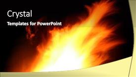  Presentation with motion - PPT layouts enhanced with fire-tounge-motion-blurred background and a black colored foreground