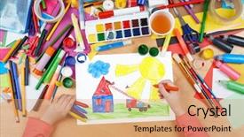  Presentation with fire rescue - Slides having fire truck rescue cat background and a coral colored foreground