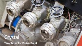  Presentation with pump - Amazing presentation theme having fire valves at the rear backdrop and a gray colored foreground