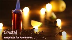  Presentation with coffee beans - Cool new theme with fire water mixed - burning cocktail with coffee beans backdrop and a  colored foreground