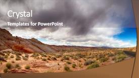  Presentation with fire - Audience pleasing slide set consisting of wood with attributes of cinema backdrop and a dark gray colored foreground