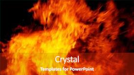  Presentation with fire alarm - Audience pleasing presentation theme consisting of fire backdrop and a crimson colored foreground