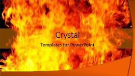  Presentation with fire alarm - Cool new presentation theme with fire backdrop and a gray colored foreground