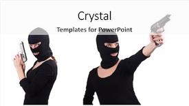  Presentation with racism white hands in modern - Theme with firearm - burglar with handgun isolated background and a white colored foreground