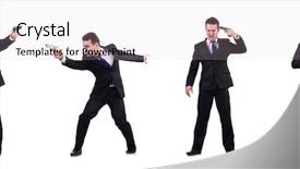  Presentation with firearm - Colorful PPT theme enhanced with firearm - man in suit with gun backdrop and a soft green colored foreground