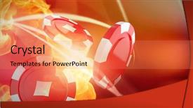  Presentation with fireball - Cool new PPT layouts with fireball - 3d image of flames backdrop and a coral colored foreground