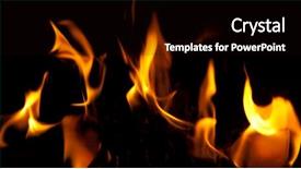  Presentation with fireball - Audience pleasing presentation theme consisting of fireball - close-up of fire and flames backdrop and a black colored foreground