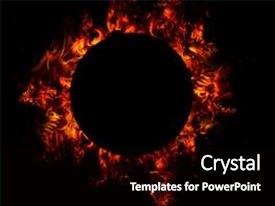 Solar Flare Fireball Fire PPT template 56 | CrystalGraphics