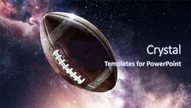  Presentation with fireball - Audience pleasing presentation theme consisting of fireball - rugby game concept backdrop and a wine colored foreground