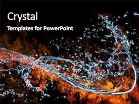 Cicle Fire Fireball Water PPT template 17 | CrystalGraphics