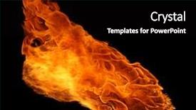  Presentation with fireball - Colorful presentation enhanced with fireball backdrop and a black colored foreground