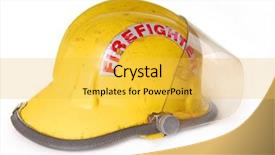  Presentation with indian bridal wear - Presentation theme featuring fireman's helmet showing wear background and a yellow colored foreground