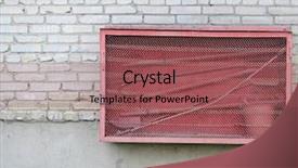  Presentation with fire fighting - Slide deck featuring firemen buckets - fire fighting equipment on brick background and a violet colored foreground