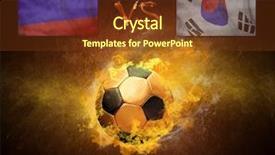  Presentation with flame - Audience pleasing theme consisting of fires flame game beetwin russia backdrop and a tawny brown colored foreground