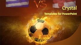  Presentation with uruguay - Theme enhanced with fires flame game beetwin uruguay background and a tawny brown colored foreground