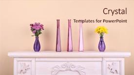  Presentation with purple - PPT theme consisting of fireside - fireplace with beautiful purple decorations background and a lemonade colored foreground