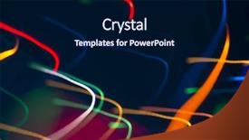  Presentation with abstract dark blue color crayons - Slide set with firestreams - abstract picture of bright colored background and a navy blue colored foreground