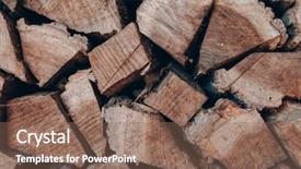  Presentation with pile - Slides enhanced with firewood for the winter stacks background and a violet colored foreground