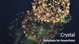  Presentation with firework - Theme consisting of firework background and a wine colored foreground