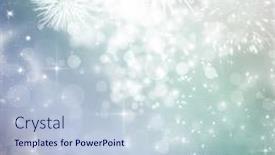  Presentation with fireworks - Amazing PPT theme having fireworks-at-new-year backdrop and a lemonade colored foreground