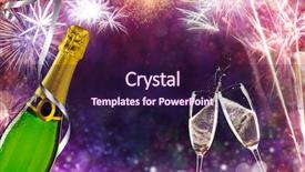  Presentation with fireworks - PPT theme enhanced with fireworks background celebration concept free background and a wine colored foreground