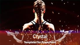  Presentation with sparkle - Slide deck consisting of fireworks display - rear view of braided hair background and a tawny brown colored foreground