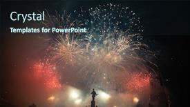  Presentation with december - Slides featuring fireworks-in-cluj-napoca-romania background and a wine colored foreground