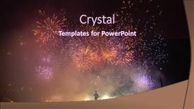 Presentation with december - Theme consisting of fireworks-in-cluj-napoca-romania background and a wine colored foreground
