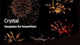  Presentation with black chalkboard vintage blackboard isolated - Theme featuring fireworks isolated on black background background and a  colored foreground