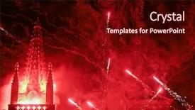  Presentation with christian church - Amazing slides having fireworks on a christian church backdrop and a  colored foreground