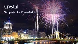  Presentation with pittsburgh - Presentation enhanced with fireworks on the allegheny river background and a wine colored foreground