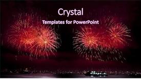  Presentation with celebrations - Colorful PPT layouts enhanced with fireworks over bosphorus in istanbul backdrop and a wine colored foreground