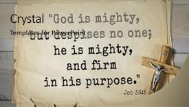  Presentation with top 150 - Beautiful slides featuring firmed faith - top- 150 bible verses backdrop and a mint green colored foreground