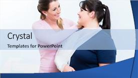  Presentation with bandages - Cool new presentation with first aid course learning backdrop and a light blue colored foreground