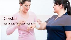  Presentation with first aid - Colorful PPT theme enhanced with first aid course learning backdrop and a lemonade colored foreground