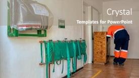  Presentation with first aid - Audience pleasing presentation theme consisting of first-aid-point backdrop and a coral colored foreground