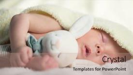  Presentation with new born - Amazing presentation design having first born - newborn baby boy portrait backdrop and a coral colored foreground