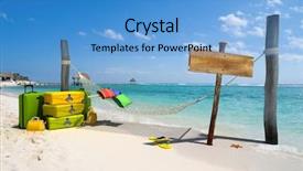  Presentation with luggage - Audience pleasing PPT theme consisting of  backdrop and a  colored foreground